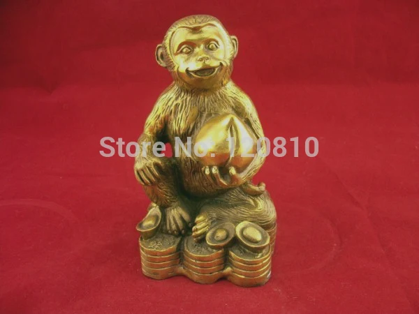 Copper Monkey eating peach essential ornament crafts furnishings Zodiac Monkey statue
Copper Monkey eating peach essential ornament crafts furnishings Zodiac Monkey statue