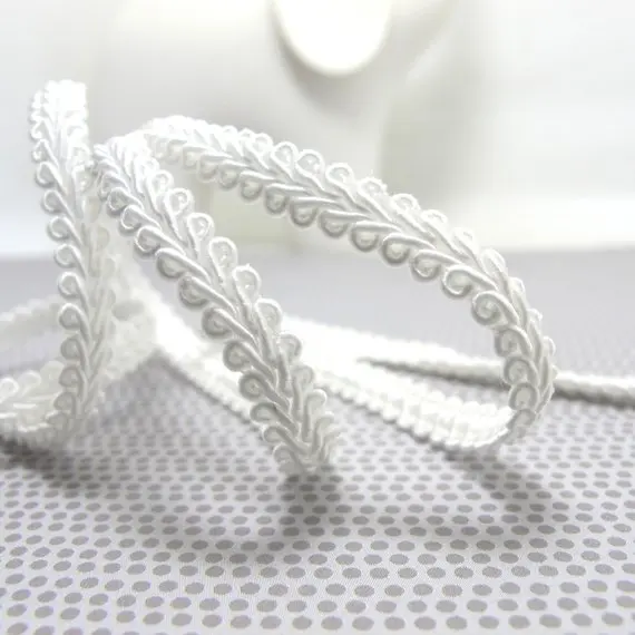 5 Yards 3/8 Inch White Gimp Braided Trim|French Gimp Braided|Scroll Braid Trim|Decorative Embellishment Trim|Brida
5 Yards 3/8 Inch White Gimp Braided Trim|French Gimp Braided|Scroll Braid Trim|Decorative Embellishment Trim|Brida