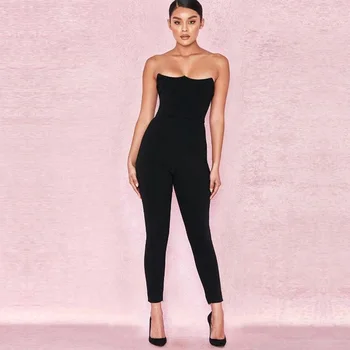 2018 Newest Summer Bandage Jumpsuit Fashion Women Sleeveless Strapless Sexy Black Bodycon Night Out Club Party Jumpsuit Overalls
2018 Newest Summer Bandage Jumpsuit Fashion Women Sleeveless Strapless Sexy Black Bodycon Night Out Club Party Jumpsuit Overalls