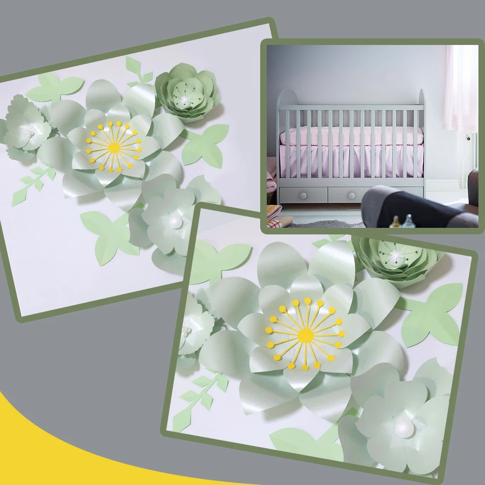 Handmade Light Green DIY Paper Flowers White Leaves Set For Party Wedding Backdrops Decoration Nursery Wall Deco Video Tutorials
Handmade Light Green DIY Paper Flowers White Leaves Set For Party Wedding Backdrops Decoration Nursery Wall Deco Video Tutorials
