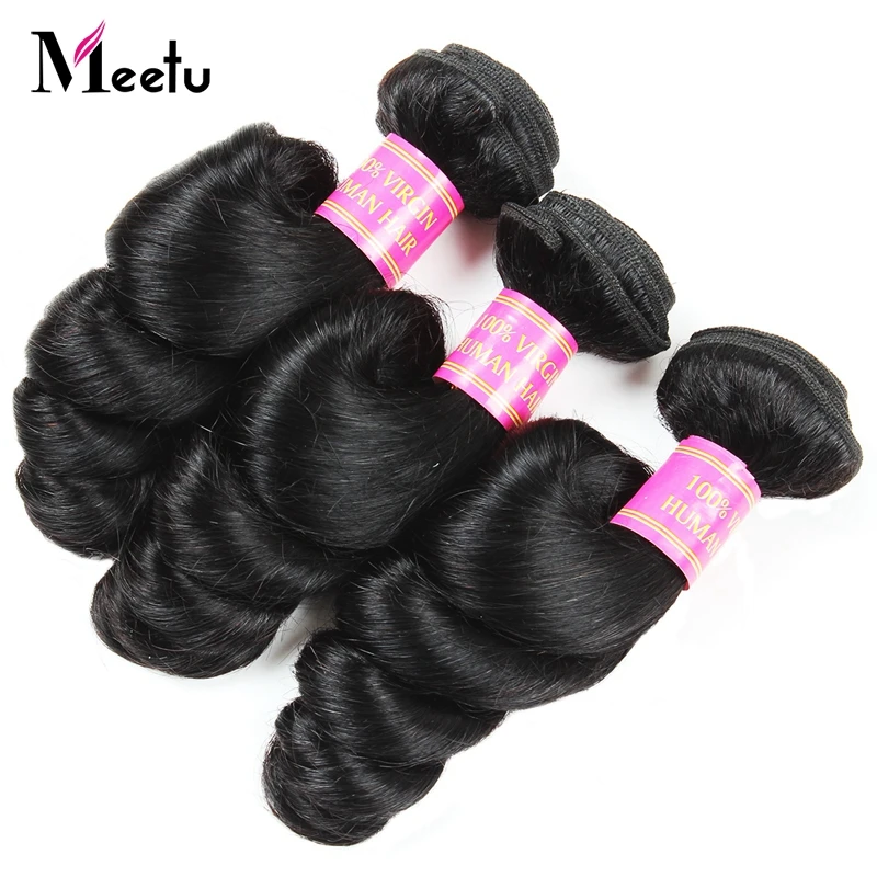 Meetu 3 Bundles Brazilian Loose Wave Bundles Deal Human Hair Weave Bundles No Tangle No Shedding Can Be Dyed Non Remy Hair
Meetu 3 Bundles Brazilian Loose Wave Bundles Deal Human Hair Weave Bundles No Tangle No Shedding Can Be Dyed Non Remy Hair