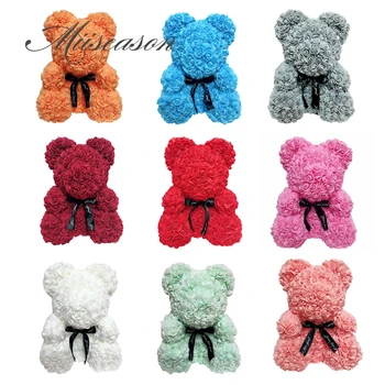 Wholesale 25cm Soap Foam Bear Roses Teddi Bear Rose Flower Artificial New Year Wedding Gifts Women Valentines Christmas Gift 1pc
Wholesale 25cm Soap Foam Bear Roses Teddi Bear Rose Flower Artificial New Year Wedding Gifts Women Valentines Christmas Gift 1pc