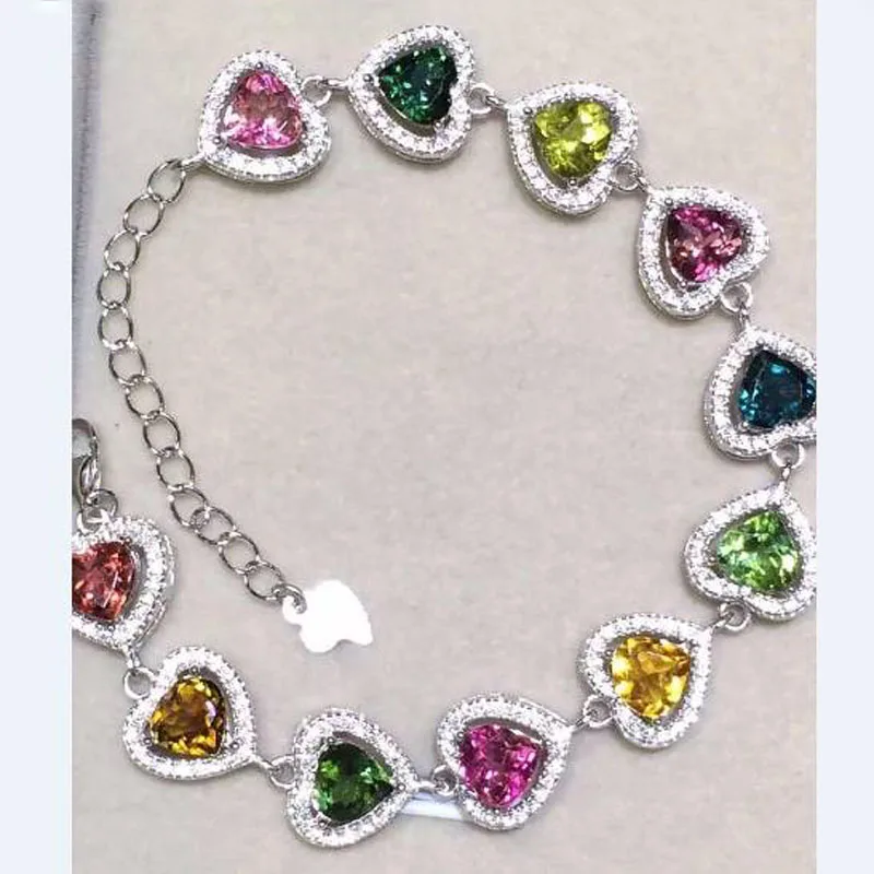 2017 Real Qi Xuan_Tourmaline Stone Luxury Bracelets_S925 Solid Silver Fashion Tourmaline Bracelets_Manufacturer Directly Sales
2017 Real Qi Xuan_Tourmaline Stone Luxury Bracelets_S925 Solid Silver Fashion Tourmaline Bracelets_Manufacturer Directly Sales
