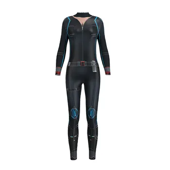 Sexy Cosplay The Avengers Black Widow 3D Print Women Jumpsuit Tights Adult Costumes Halloween Carnival Zentai Bodysuit Set
Sexy Cosplay The Avengers Black Widow 3D Print Women Jumpsuit Tights Adult Costumes Halloween Carnival Zentai Bodysuit Set