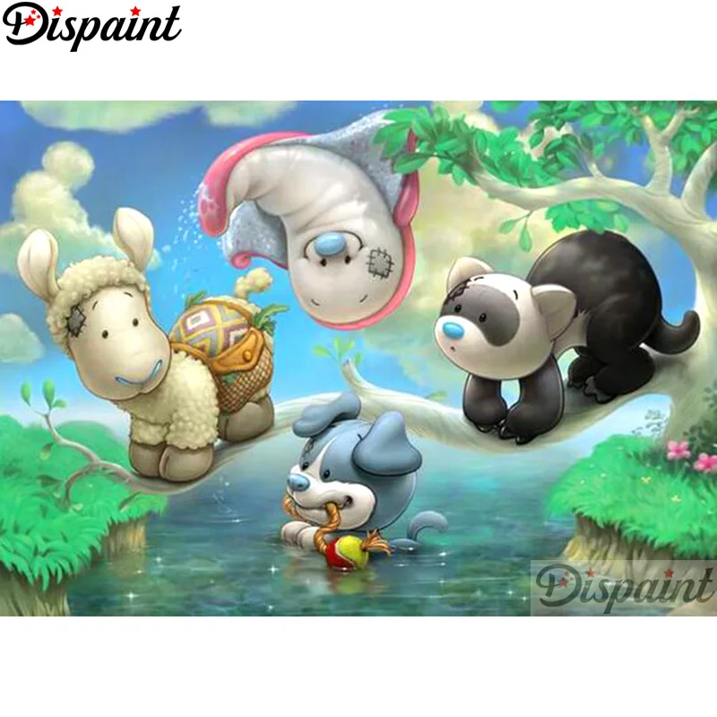 Dispaint Full Square/Round Drill 5D DIY Diamond Painting "Cartoon dog cat" 3D Embroidery Cross Stitch Home Decor Gift A12565 
Dispaint Full Square/Round Drill 5D DIY Diamond Painting "Cartoon dog cat" 3D Embroidery Cross Stitch Home Decor Gift A12565