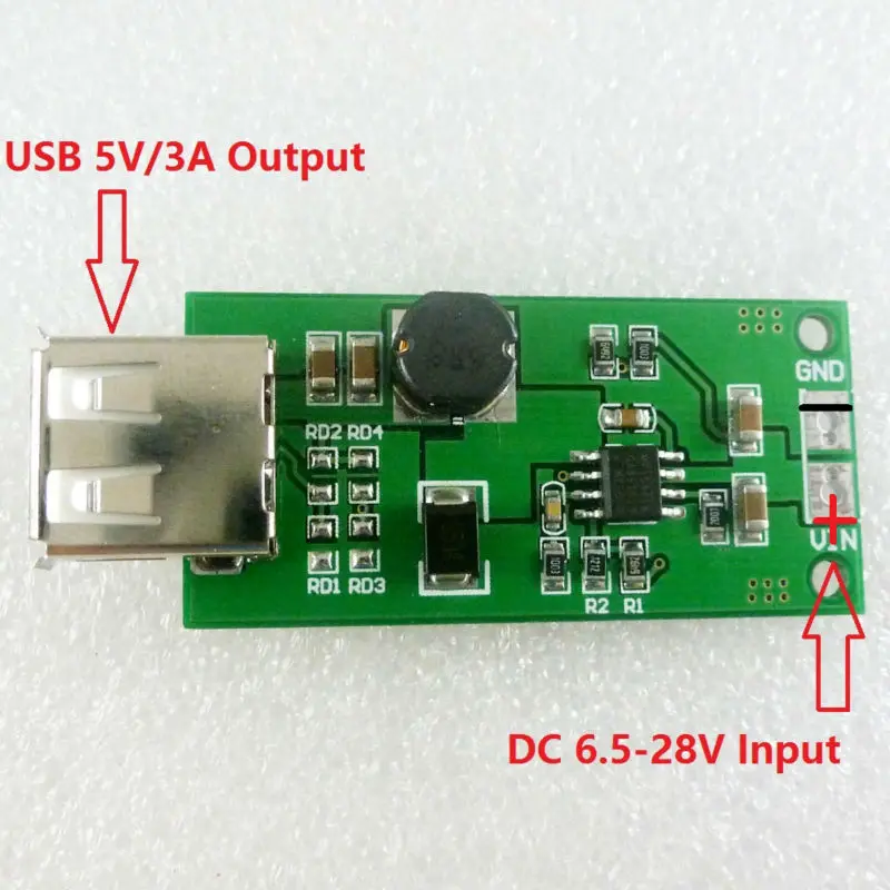Высокопроизводительное Зарядное устройство USB 3 А 6 5-28 В до 5 постоянного тока