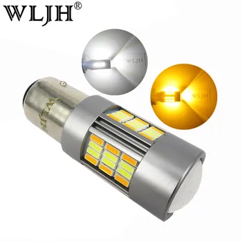 WLJH 2x Switchback LED Amber White 1157 LED Bulb 62 4014SMD Auto Car LED Parking Daytime Running Light DRL Turn Signal Light
WLJH 2x Switchback LED Amber White 1157 LED Bulb 62 4014SMD Auto Car LED Parking Daytime Running Light DRL Turn Signal Light