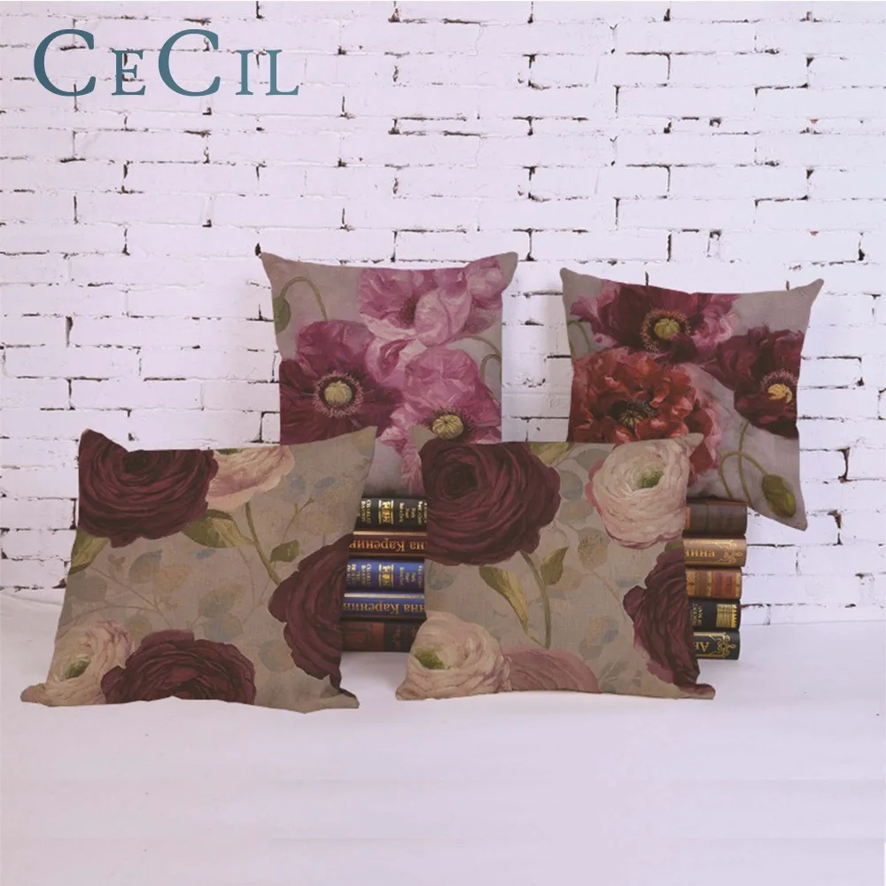 Rose Flower Painting Pillow Cases Home Decor 45*45cm Office Throw Pillowcase Cotton linen Seat Pillow Cushion Cover
Rose Flower Painting Pillow Cases Home Decor 45*45cm Office Throw Pillowcase Cotton linen Seat Pillow Cushion Cover