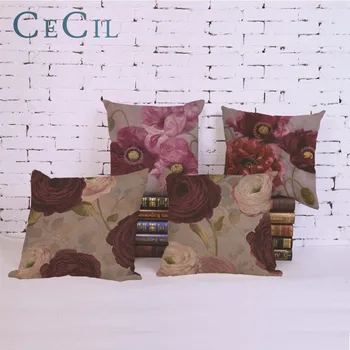 Rose Flower Painting Pillow Cases Home Decor 45*45cm Office Throw Pillowcase Cotton linen Seat Pillow Cushion Cover
Rose Flower Painting Pillow Cases Home Decor 45*45cm Office Throw Pillowcase Cotton linen Seat Pillow Cushion Cover