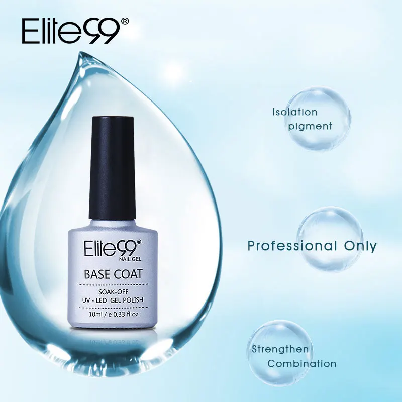 Elite99 Base Coat Gel UV Nails 10ml Gelpolish Nail Soak Off Gel Lacquer Varnishes UV Gel Nail Primer in Nail Art
Elite99 Base Coat Gel UV Nails 10ml Gelpolish Nail Soak Off Gel Lacquer Varnishes UV Gel Nail Primer in Nail Art