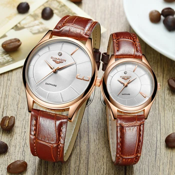 GUANQIN Rose Gold Women Men Watch Set Business Quartz Watch Ladies Top Brand Luxury Female Wrist Watch Clock Relogio Feminin
GUANQIN Rose Gold Women Men Watch Set Business Quartz Watch Ladies Top Brand Luxury Female Wrist Watch Clock Relogio Feminin