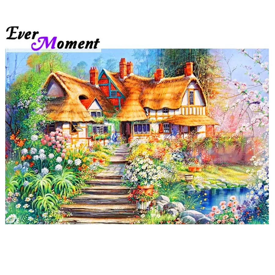 Ever Moment Diamond Painting House Flower Full Square Drill Mosaic Decoration Rhinestone Diamond Embroidery Cross Stitch 3F273
Ever Moment Diamond Painting House Flower Full Square Drill Mosaic Decoration Rhinestone Diamond Embroidery Cross Stitch 3F273