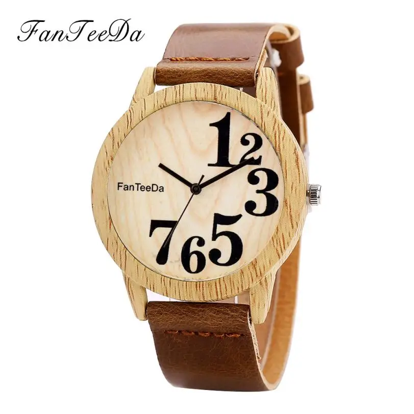 Luxury Fashion New Men's Leather-band Wooden Quartz Round Wrist Watch newly Hot Simple Natural Clock hour Feloj Hombre Z20
Luxury Fashion New Men's Leather-band Wooden Quartz Round Wrist Watch newly Hot Simple Natural Clock hour Feloj Hombre Z20