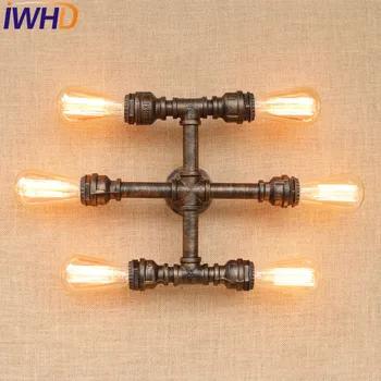 IWHD Loft Style Retro Iron Water Pipe Lamp Industrial Edison Wall Sconce Creative Vintage Wall Light Fixtures Indoor Lighting
IWHD Loft Style Retro Iron Water Pipe Lamp Industrial Edison Wall Sconce Creative Vintage Wall Light Fixtures Indoor Lighting