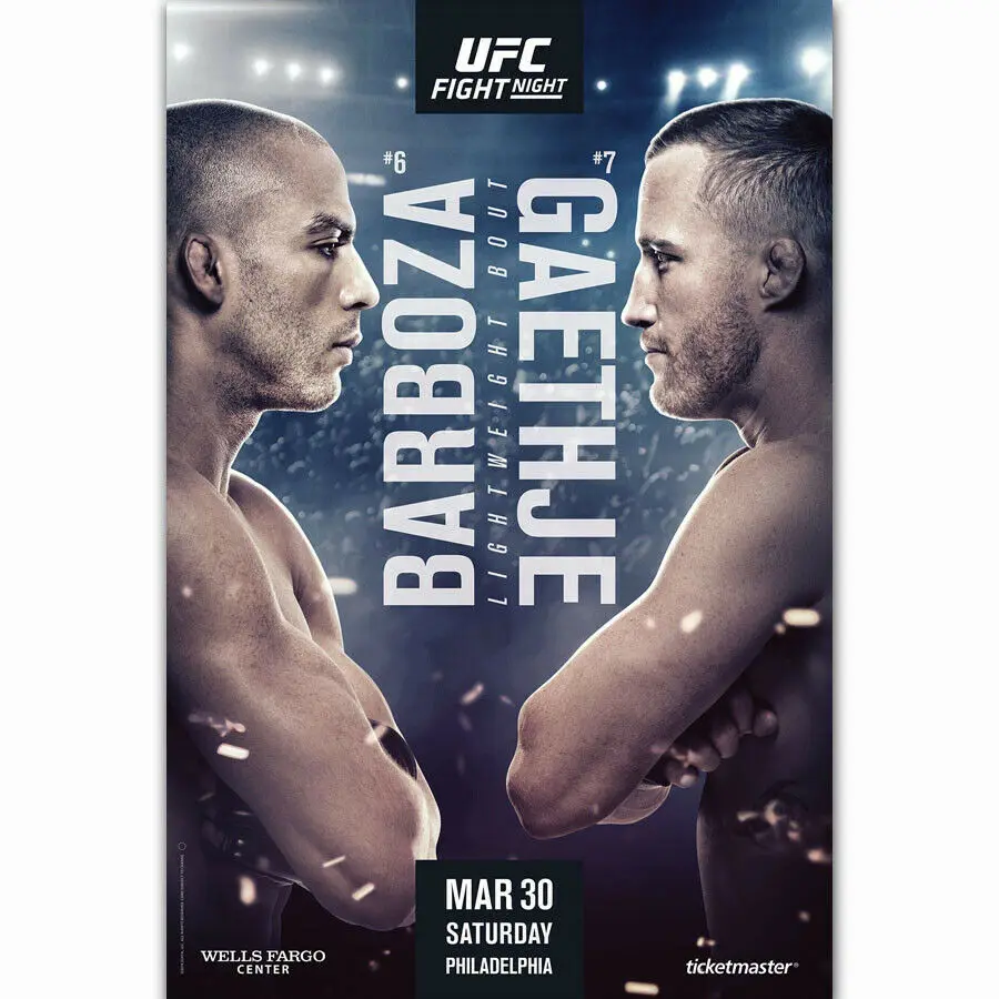 Q1749 Posters and Prints Barboza vs Gaethje Hot 2019 UFC Fight Night Boxing Event Art Poster Canvas Painting Home Decor
Q1749 Posters and Prints Barboza vs Gaethje Hot 2019 UFC Fight Night Boxing Event Art Poster Canvas Painting Home Decor