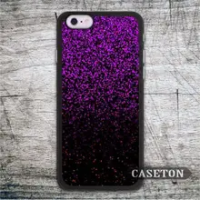 Black Purple Glitter Case For iPhone 7 6 6s Plus 5 5s SE 5c and For iPod 5 Classic High Quality Ultra Phone Cover