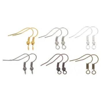 Plated Findings Earring Hooks Earwire Clasp Accessories For Jewelry Making Wholesale Parts Jewelry Earwires Fittings 100pcs/lot
Plated Findings Earring Hooks Earwire Clasp Accessories For Jewelry Making Wholesale Parts Jewelry Earwires Fittings 100pcs/lot