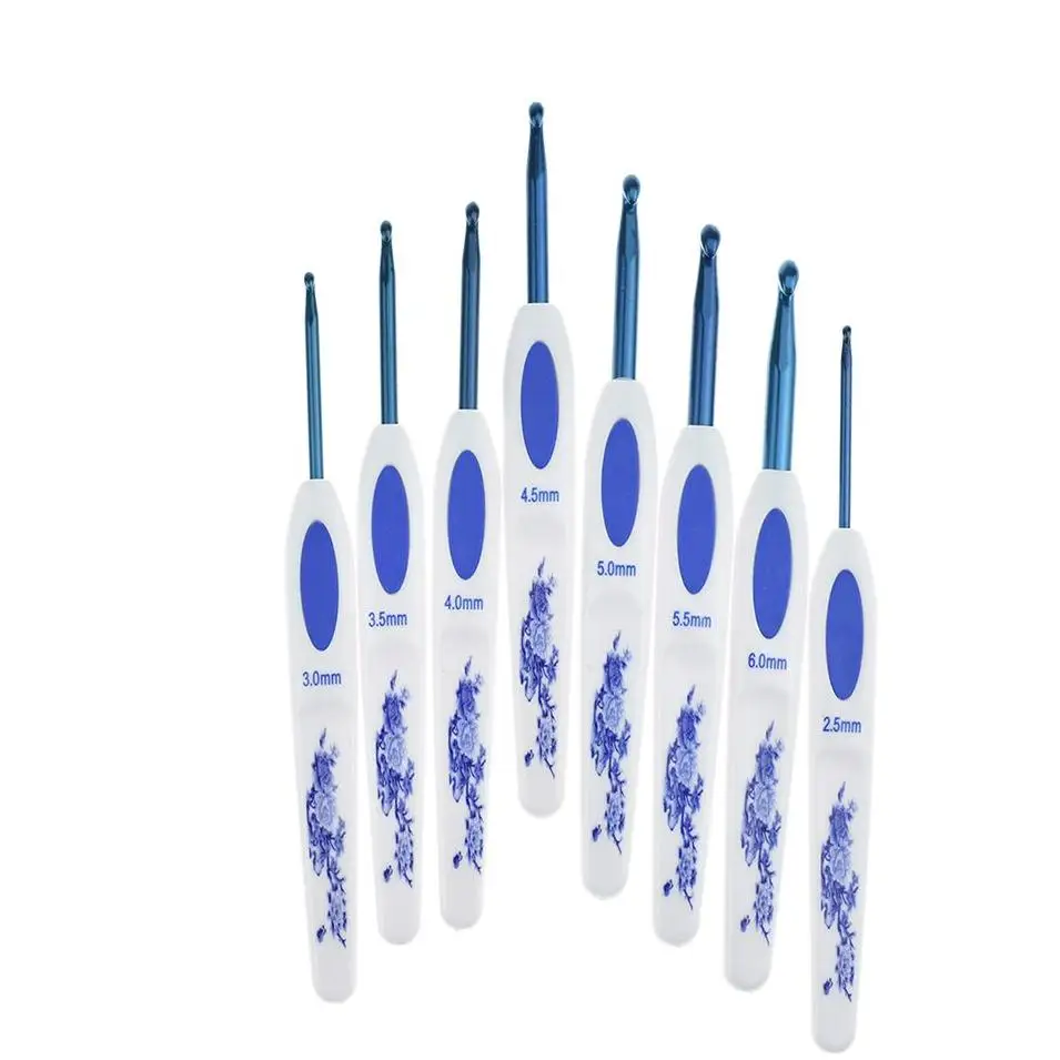 8pcs/set Crochet Hooks Set Blue and White Porcelain Handle Aluminium Needles Stitches knitting Craft Yarn Hook Sewing tool
8pcs/set Crochet Hooks Set Blue and White Porcelain Handle Aluminium Needles Stitches knitting Craft Yarn Hook Sewing tool