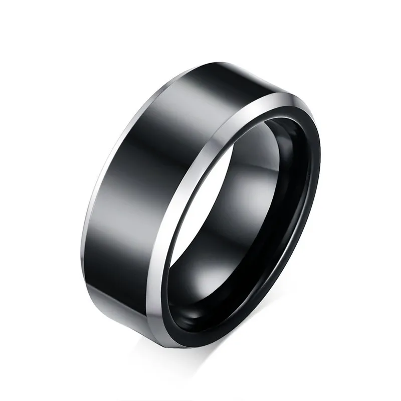 Mens Fashion 8mm Wide Tungsten Carbide Rings Black Color for Wedding Engagement 
Mens Fashion 8mm Wide Tungsten Carbide Rings Black Color for Wedding Engagement