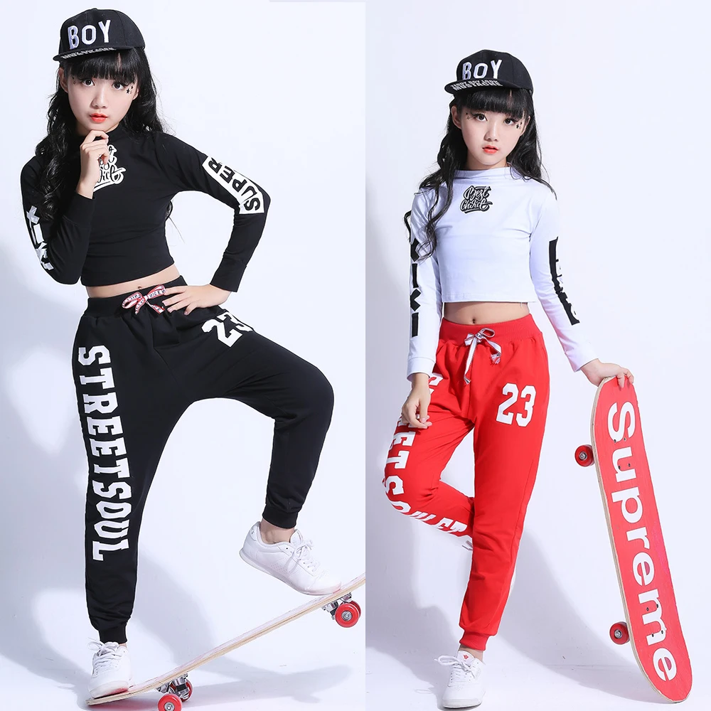 Kids Hip Hop Stage Costume Girls Ballroom Dance Clothes Streetwear Children Dancewear Jazz Fashion Style Jacket pants 100-160cm
Kids Hip Hop Stage Costume Girls Ballroom Dance Clothes Streetwear Children Dancewear Jazz Fashion Style Jacket pants 100-160cm