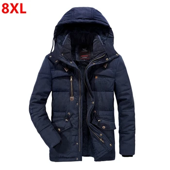 Winter new men's plus velvet thick winter coat plus fertilizer XL windproof detachable cap warm cotton jacket 8XL 7XL 6XL
Winter new men's plus velvet thick winter coat plus fertilizer XL windproof detachable cap warm cotton jacket 8XL 7XL 6XL