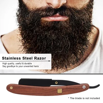 Razor Straight Edge Shaving Razor Folding Barber Razor Wooden Handle Hair Eyebrow Beard Shaver Shaving Tool Stainless Steel
Razor Straight Edge Shaving Razor Folding Barber Razor Wooden Handle Hair Eyebrow Beard Shaver Shaving Tool Stainless Steel