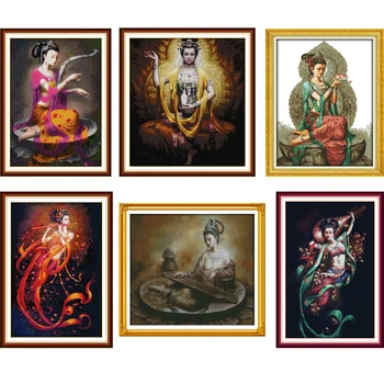 Joy Sunday Dunhuang Woman Series Counted 14CT and 11CT Cross Stitch Kits DIY Handwork For Embroidery Home Decor
Joy Sunday Dunhuang Woman Series Counted 14CT and 11CT Cross Stitch Kits DIY Handwork For Embroidery Home Decor