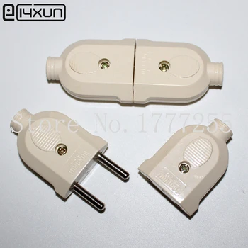 5pairs 10A 250V Round 2pin AC Plug and Jack EU Male Female Electrical Socket Plugs for Extended Power Cord Connector
5pairs 10A 250V Round 2pin AC Plug and Jack EU Male Female Electrical Socket Plugs for Extended Power Cord Connector