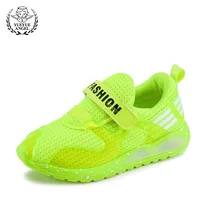 Pink Girls Sneakers Fashion 2018 New Breathable Childrens Shoes Yellow Sneakers For Boys Thick Platform Shoes Boy Girl Antiskid image