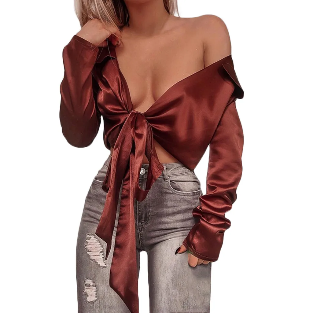 Fashion Women Sexy Long Flare Sleeve Bandage women tops 2019 summer Solid Short Casual Top camiseta mujer haut femme #G8
Fashion Women Sexy Long Flare Sleeve Bandage women tops 2019 summer Solid Short Casual Top camiseta mujer haut femme #G8