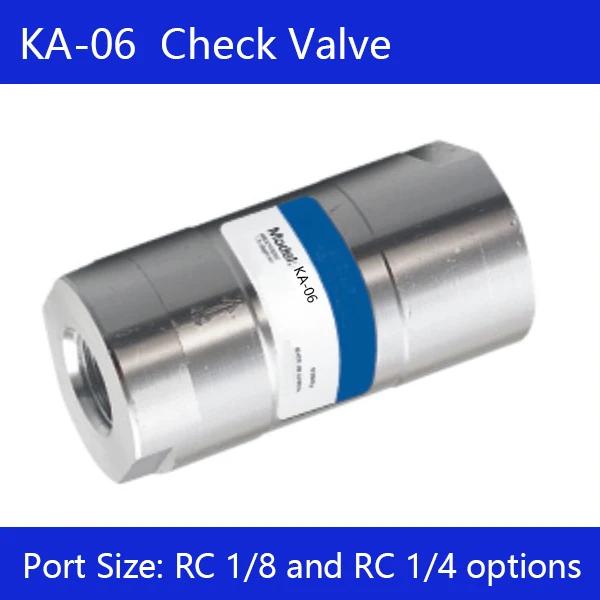Free shipping Pneumatic non return valve KA-06 thread 1/8" 1/4" BSP air check valves One way throttle valve
Free shipping Pneumatic non return valve KA-06 thread 1/8" 1/4" BSP air check valves One way throttle valve