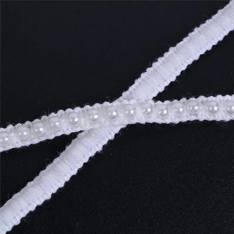 1 PC 1 cm 0.9 m White Imitation Pearl Ribbon Lace Webbing with Acrylic Beads Women Wedding Dress Garment Bag Hat Decorations
1 PC 1 cm 0.9 m White Imitation Pearl Ribbon Lace Webbing with Acrylic Beads Women Wedding Dress Garment Bag Hat Decorations