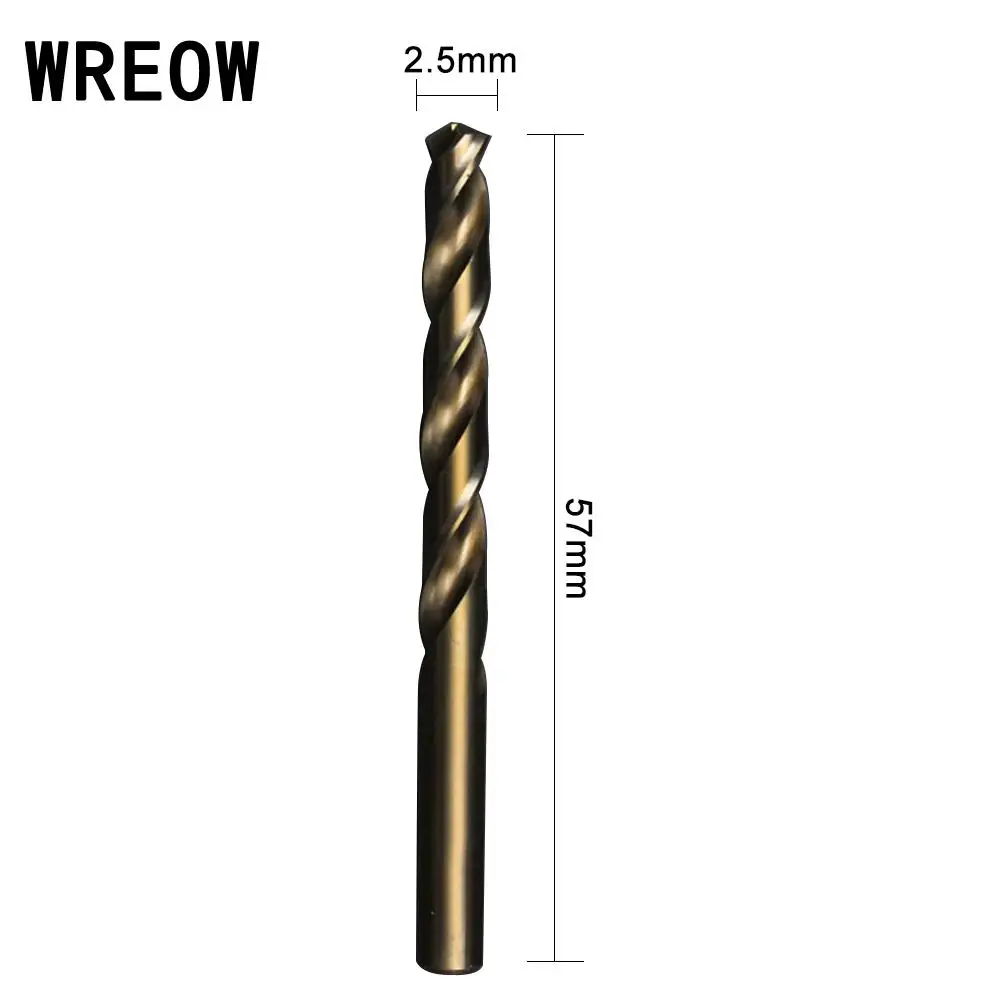 10pc 2.5mm M35 Stainless Steel Cobalt Twist Drill Bit Woodwork Cutter Tool B3
10pc 2.5mm M35 Stainless Steel Cobalt Twist Drill Bit Woodwork Cutter Tool B3