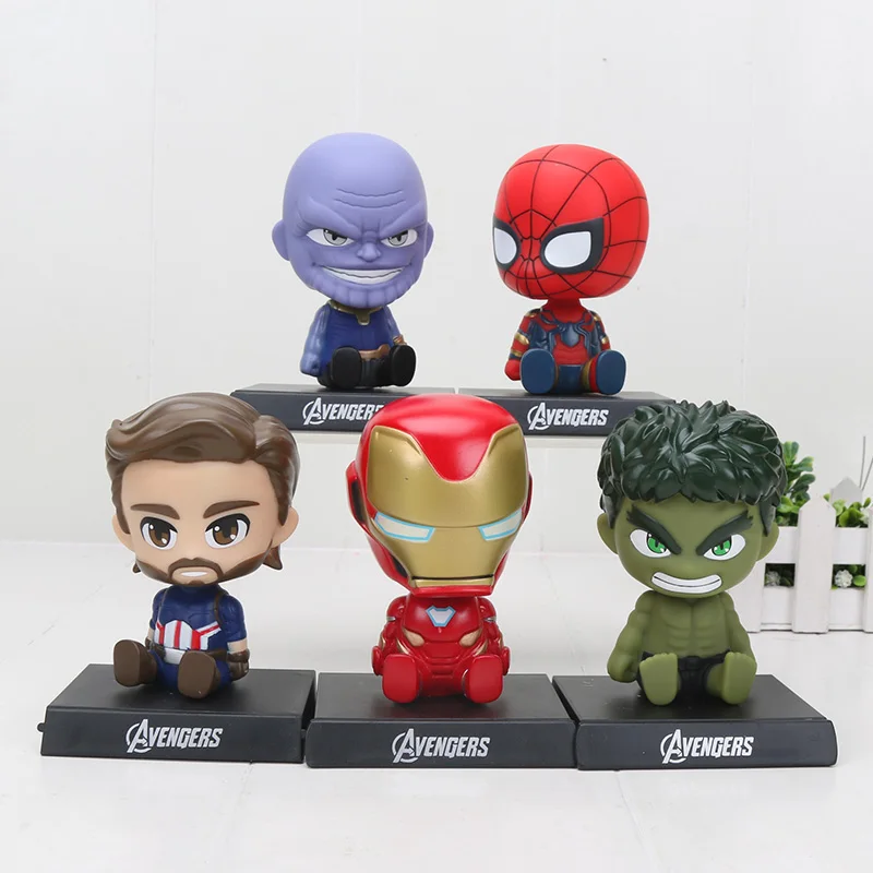 Marvel Avengers Iron Man Hulk Thanos spiderman Captain America Q Version Action Figure Anime Collection Figurine Toy model gift
Marvel Avengers Iron Man Hulk Thanos spiderman Captain America Q Version Action Figure Anime Collection Figurine Toy model gift