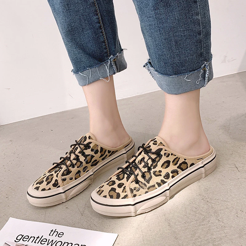 Casual Canvas Shoes Woman Lace Up Flats Leopard Mules Slippers Women Slip-on Outdoor Fashion Sneakers Spring Summer Slides
Casual Canvas Shoes Woman Lace Up Flats Leopard Mules Slippers Women Slip-on Outdoor Fashion Sneakers Spring Summer Slides