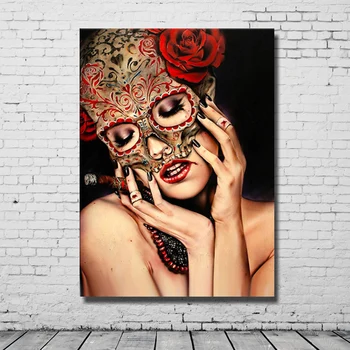 Wearing Mask Girl Hand made Beautiful Oil Painting Home Decoration Wall Art Canvas Painting Sets Hot Sale No framed
Wearing Mask Girl Hand made Beautiful Oil Painting Home Decoration Wall Art Canvas Painting Sets Hot Sale No framed