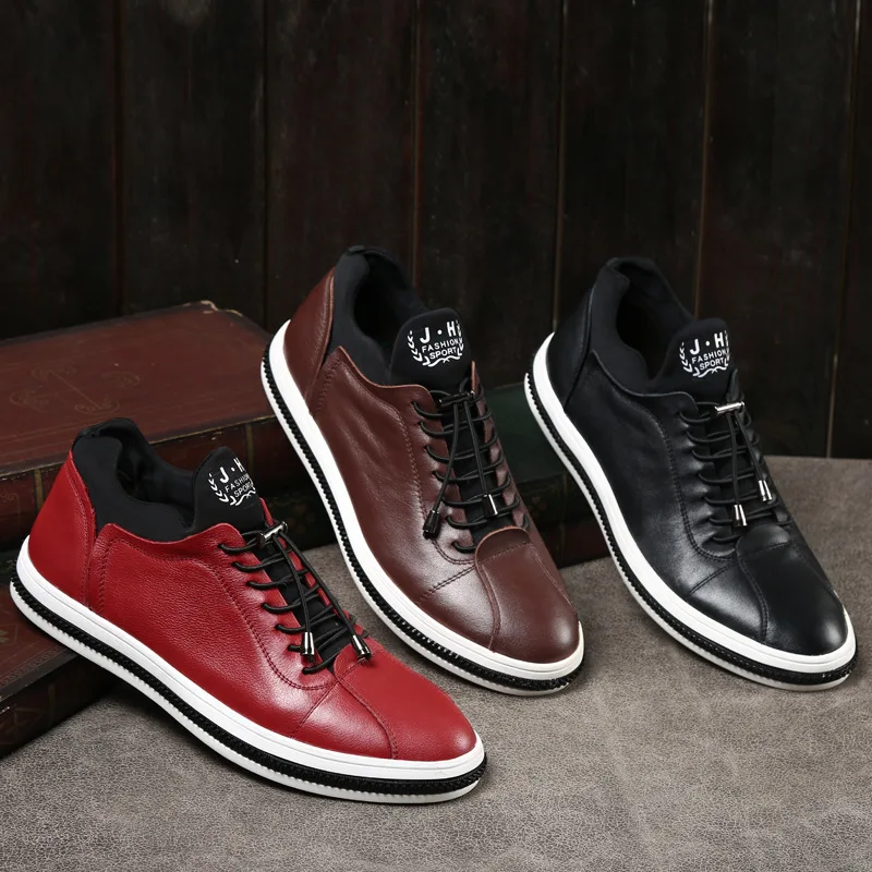 2018 New fashion men genuine leather shoes cow leather shoes trend leisure men casual shoes lace up point toe thick bottom shoes
2018 New fashion men genuine leather shoes cow leather shoes trend leisure men casual shoes lace up point toe thick bottom shoes