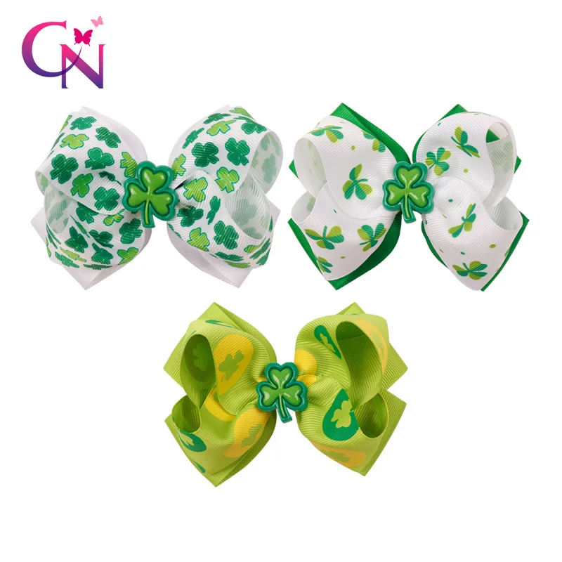 CN Hair Accessories Hair Bows St. Patrick's Day Headbands for Girls Green Shamrock Printed Ribbon Knot Hair Clip Kids Hair Bands
CN Hair Accessories Hair Bows St. Patrick's Day Headbands for Girls Green Shamrock Printed Ribbon Knot Hair Clip Kids Hair Bands