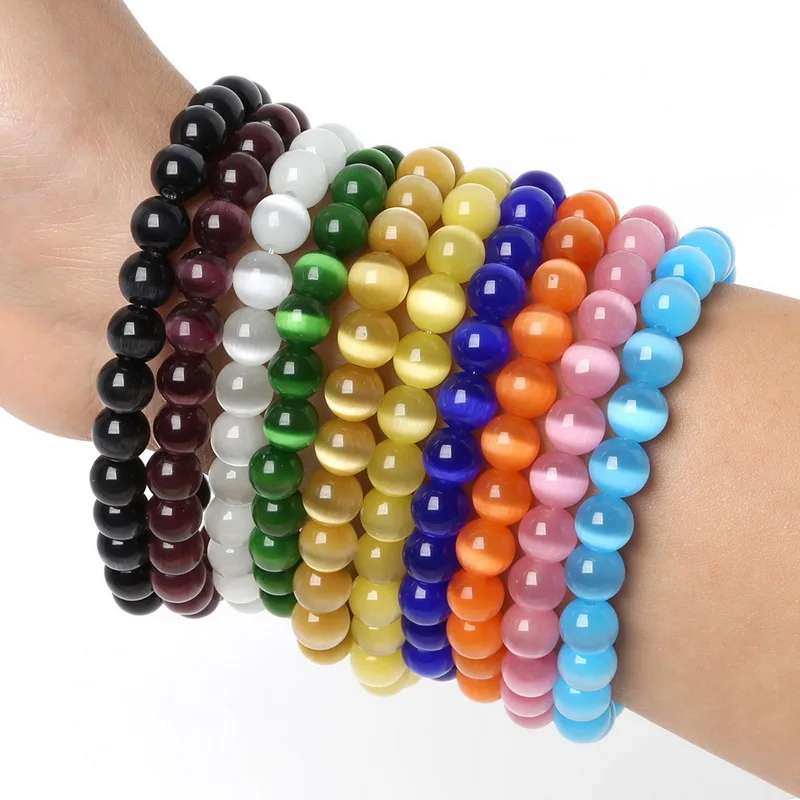 6MM 8MM 10MM Friendship Elastic Rope Charms Bracelet Cat Eye Round Natural Stone Beads Bracelets for Women Men Christmas Gift
6MM 8MM 10MM Friendship Elastic Rope Charms Bracelet Cat Eye Round Natural Stone Beads Bracelets for Women Men Christmas Gift