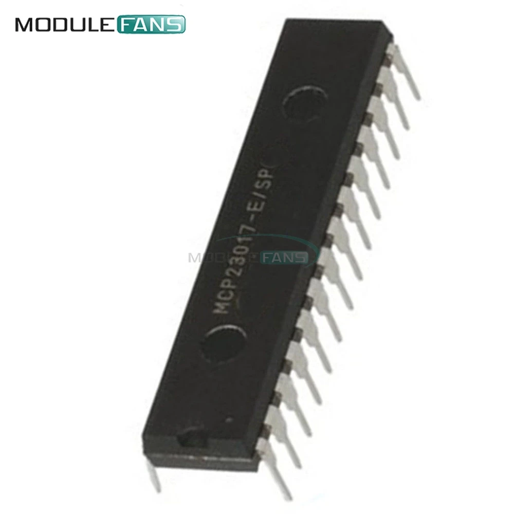 MCP23017-E/SP DIP-28 MCP23017 16-Bit I/O Expander with I2C Interface IC Diy IO Electronic
MCP23017-E/SP DIP-28 MCP23017 16-Bit I/O Expander with I2C Interface IC Diy IO Electronic
