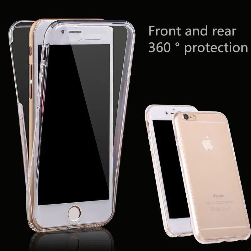 360 Full Body Front Back Silicone TPU Soft Gel Protective Case Cover For iPhone 5 5s SE 6 6S 7 8 Plus X
360 Full Body Front Back Silicone TPU Soft Gel Protective Case Cover For iPhone 5 5s SE 6 6S 7 8 Plus X