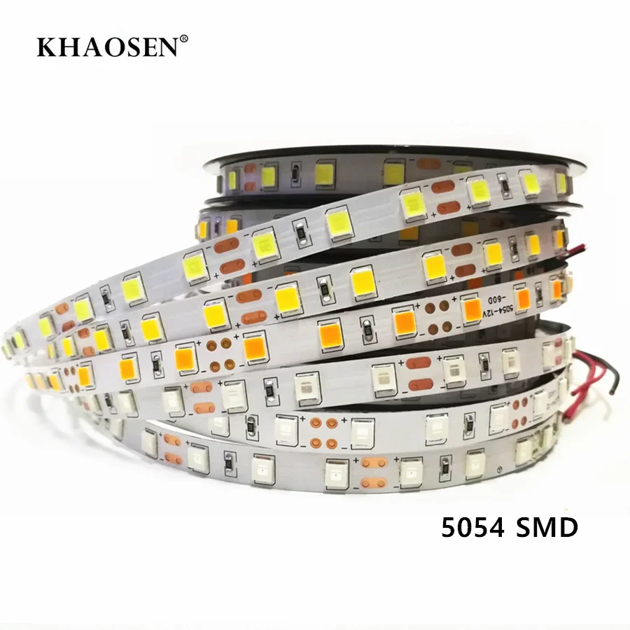 DC 12V Flexible LED Light 60 LED/m Smart LED Strip 5054 White/warm white/red/yellow Brighter than 5050 5630 Not waterproof
DC 12V Flexible LED Light 60 LED/m Smart LED Strip 5054 White/warm white/red/yellow Brighter than 5050 5630 Not waterproof
