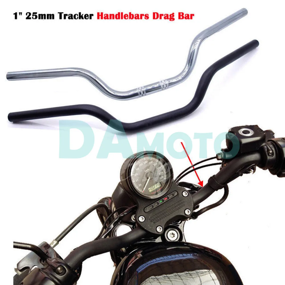 Universal 1" 25mm Motorcycle Black/Chrome Iron Tracker Handlebars Drag Bars For Sportster XL 883 1200 Bobber Chopper Cruisers
Universal 1" 25mm Motorcycle Black/Chrome Iron Tracker Handlebars Drag Bars For Sportster XL 883 1200 Bobber Chopper Cruisers