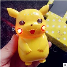 2016 hot selling cartoon 10000mah power bank super Pikachu pokemon portable battery With LED Light