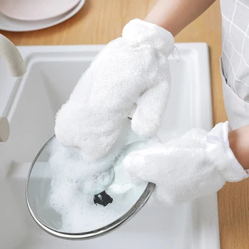 Bamboo Fiber Dishwashing Gloves Kitchen Cleaning Artifact Brush Pot Brush Bowl To Oily Waterproof Housework Gloves
Bamboo Fiber Dishwashing Gloves Kitchen Cleaning Artifact Brush Pot Brush Bowl To Oily Waterproof Housework Gloves
