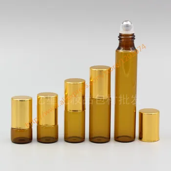 1ml/2ml/3ml/5ml/10ml brown Glass Bottle(long neck) With stainless roller+gold aluminum lid,roll-on/perfume/deodorant bottle
1ml/2ml/3ml/5ml/10ml brown Glass Bottle(long neck) With stainless roller+gold aluminum lid,roll-on/perfume/deodorant bottle