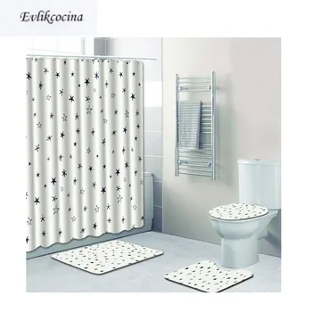 Free Shipping 4Pcs Stars Banyo Paspas Bathroom Carpet White U Toilet Bath Mat Set Non Slip Pad Tapis Salle De Bain Alfombra Bano
Free Shipping 4Pcs Stars Banyo Paspas Bathroom Carpet White U Toilet Bath Mat Set Non Slip Pad Tapis Salle De Bain Alfombra Bano