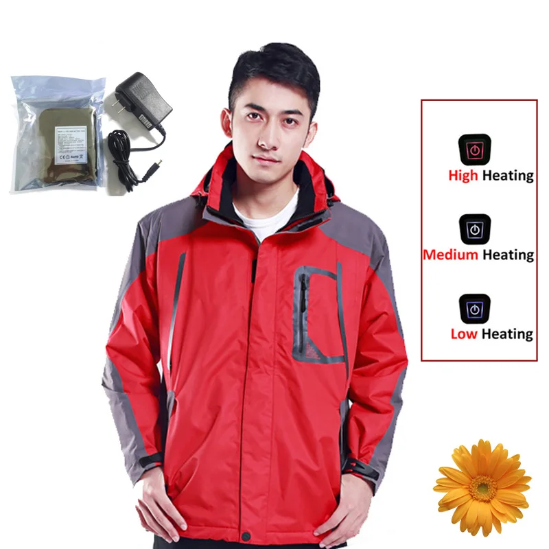 Outdoor Sports Jacket 7.4V 4200mA Winter Sportswear Waterproof Windstopper Thermal Jackets Men Coat Warm Electric Heated Clothes
Outdoor Sports Jacket 7.4V 4200mA Winter Sportswear Waterproof Windstopper Thermal Jackets Men Coat Warm Electric Heated Clothes