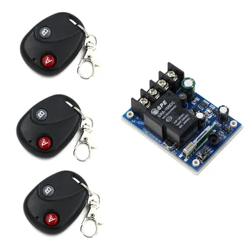 Latest DC12V 24V 36V 48V 1CH 30A Relay Wireless Remote Control Switch System 3*Transmitter With Receiver for Smart Home
Latest DC12V 24V 36V 48V 1CH 30A Relay Wireless Remote Control Switch System 3*Transmitter With Receiver for Smart Home