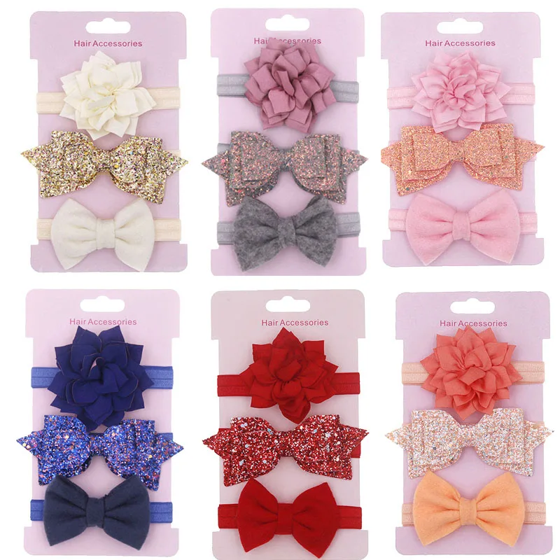 3Pcs/Set Shiny Lace Flower Baby Headband Bow Knot Stretchy Hair Band Hairband Baby Girl Hair Accessories Toddler Headwear
3Pcs/Set Shiny Lace Flower Baby Headband Bow Knot Stretchy Hair Band Hairband Baby Girl Hair Accessories Toddler Headwear